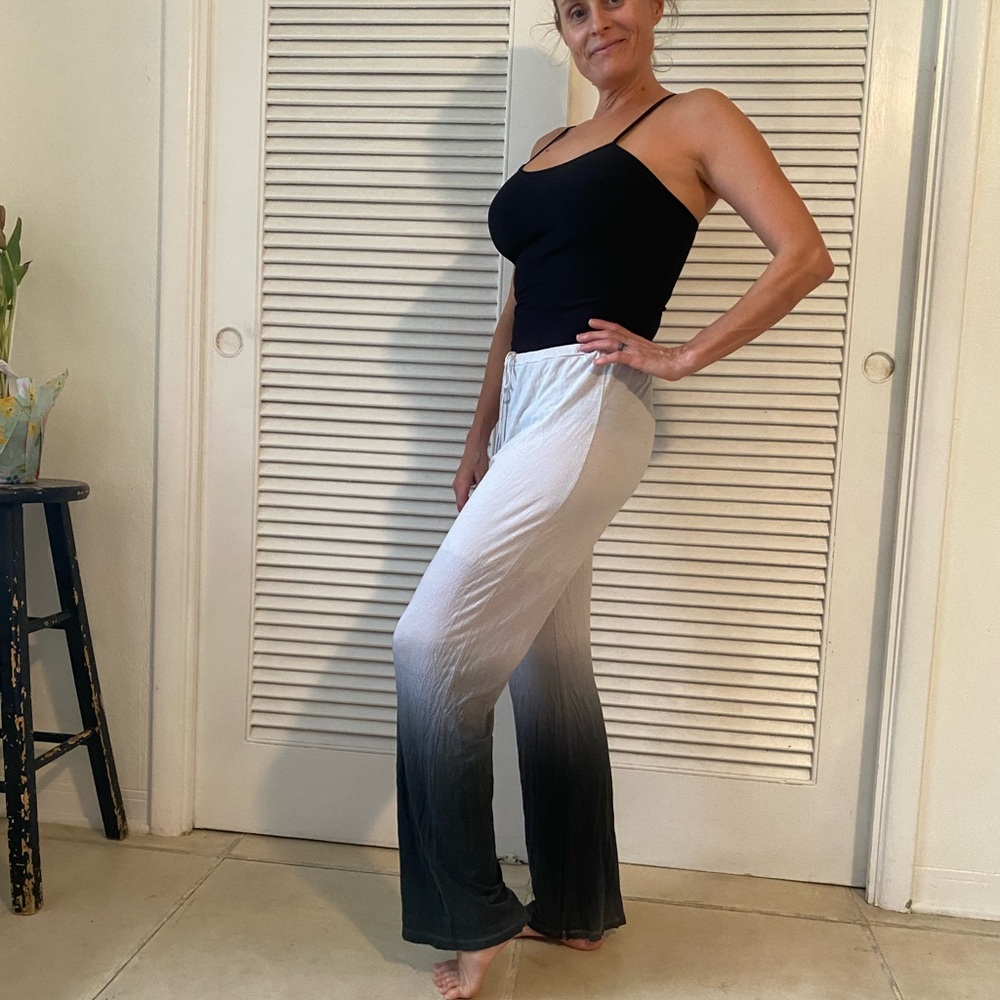 Cosabella Black and White Ombre Wide Leg Pants